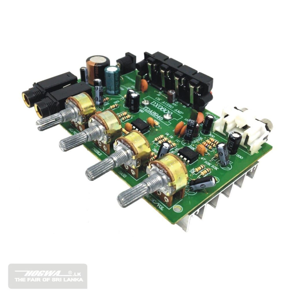 2 CHANNEL AMPLIFIER WITH MIC INPUT - Chinahub.lk