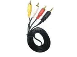 3.5mm TO 3RC CORD - COMBO JACK TO AV - 3.5mm TO AV CORD