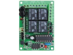 4 CHANNEL WIRELESS RF REMOTE CONTROL WITH RELAY MODULE-315mhz