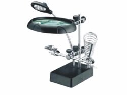 SOLDERING LENS WITH AUXILIARY CLIP