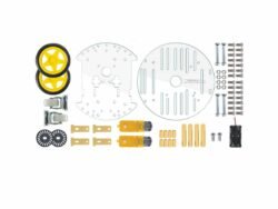 2 Wheel Round Smart Robot Car Chassis-double Deck