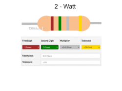 0.15 ohm Resistor 2 watt 5 pcs pack