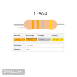 0.33 ohm 1 watt resistor