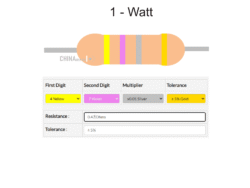 0.47 ohm Resistor 1 watt 10 pcs pack