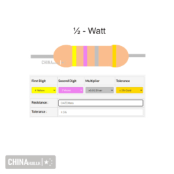 0.47 ohm half watt resistor