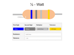 0.68 ohm Resistor half watt 10 pcs pack