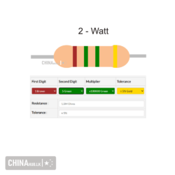 1.5 mega ohm 2 watt resistor