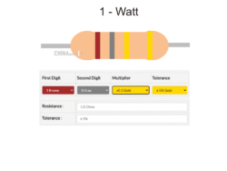 1.8 ohm Resistor 1 watt 10 pcs pack
