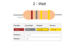 1.8 ohm Resistor 2 watt 5 pcs pack