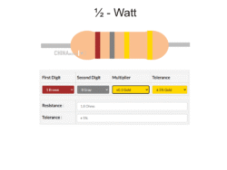 1.8 ohm Resistor half watt 10 pcs pack