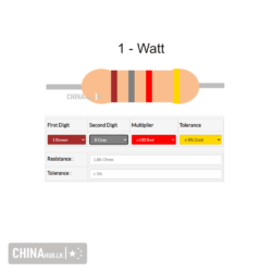 1.8k 1 watt resistor