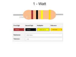 100 k Resistor 1 watt 10 pcs pack
