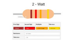 12 k Resistor 2 watt 5 pcs pack