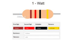 12 ohm Resistor 1 watt 10 pcs pack