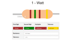 150 ohm Resistor 1 watt 10 pcs pack