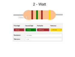 150 ohm Resistor 2 watt 5 pcs pack