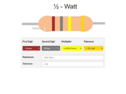 180k Resistor half watt 10 pcs pack