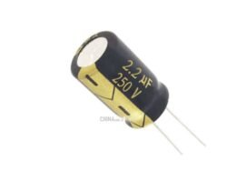 2.2uf 250v electrolytic Capacitor 5 pcs pack