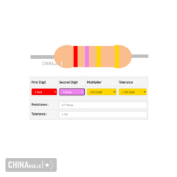 2.7 ohm resistor