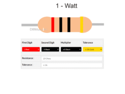 20 ohm Resistor 1 watt 10 pcs pack