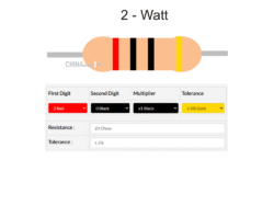 20 ohm Resistor 2 watt 5 pcs pack