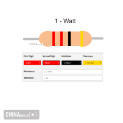 22 ohm 1 watt resistor