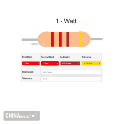 220 ohm 1 watt resistor