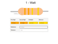 3.3 ohm Resistor 1 watt 10 pcs pack