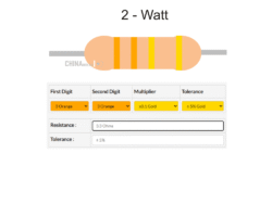 3.3 ohm Resistor 2 watt 5 pcs pack