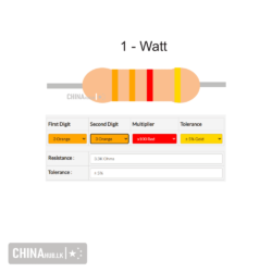 3.3k 1 watt resistor