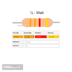 3.3k half watt resistor