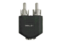 3.5 mm base to 2RC converter