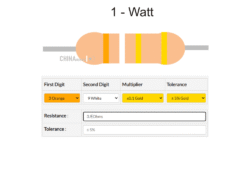 3.9 ohm Resistor 1 watt 10 pcs pack
