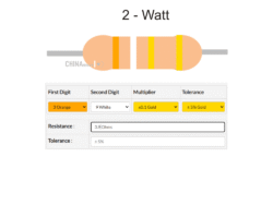 3.9 ohm Resistor 2 watt 5 pcs pack