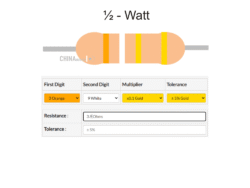3.9 ohm Resistor half watt 10 pcs pack