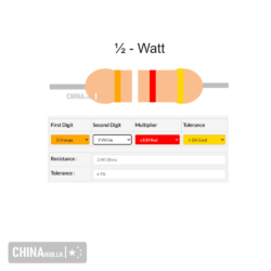 3.9k half watt resistor