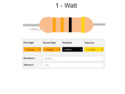 33 ohm Resistor 1 watt 10 pcs pack