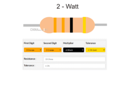 33 ohm Resistor 2 watt 5 pcs pack