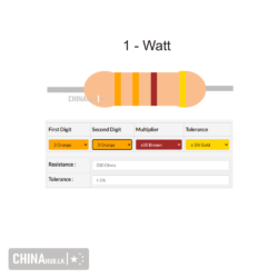 330 ohm 1 watt resistor