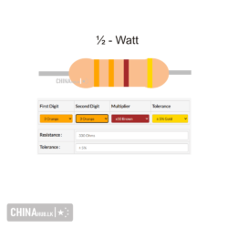 330 ohm half watt resistor