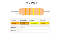 330k Resistor half watt 10 pcs pack
