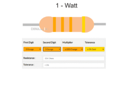 33 k Resistor 1 watt 10 pcs pack