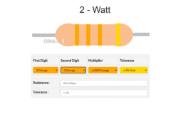 33 k Resistor 2 watt 5 pcs pack