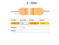 39 k Resistor 2 watt 5 pcs pack