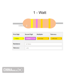 4.7 ohm 1 watt resistor