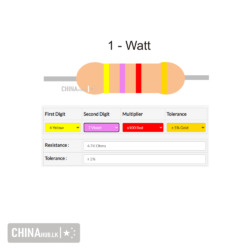 4.7k 1 watt resistor