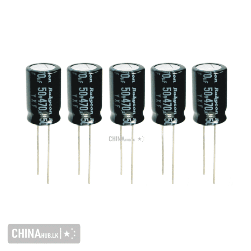 470uf 50v electrolytic Capacitor 5 pcs pack - Image 2