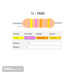 47k half watt resistor