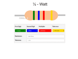 5.6k Resistor half watt 10 pcs pack