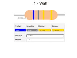 6.8 ohm Resistor 1 watt 10 pcs pack